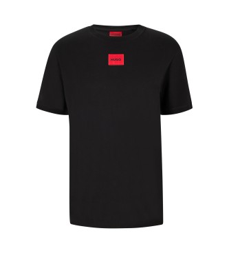 HUGO T-shirt Diragolino preto