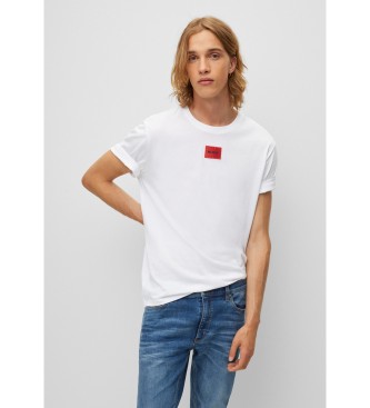 HUGO T-shirt Diragolino bianca