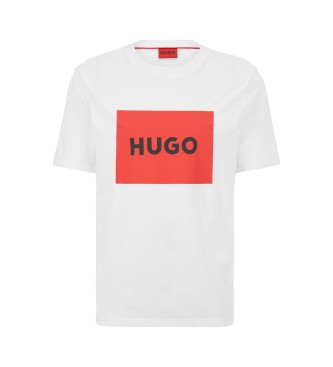HUGO Camiseta Dulive blanco