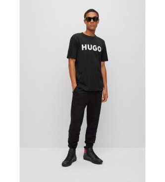 HUGO T-shirt Dulivio czarny