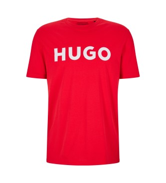 HUGO T-shirt Dulivio czerwony