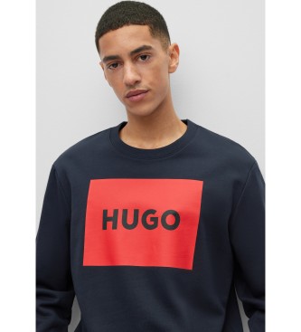 HUGO Sweat-shirt bleu marine Duragol