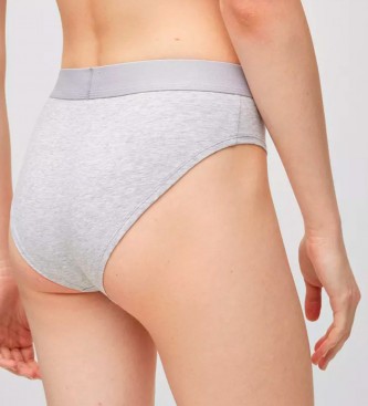 HUGO Grey high-waisted panties