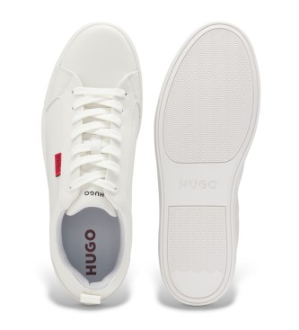HUGO Trainers Logo Label white