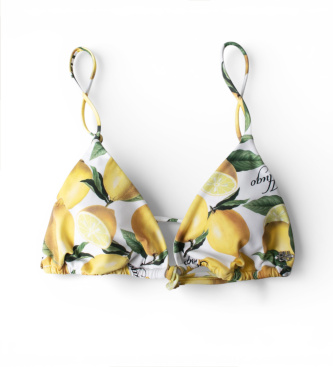 HUGO Bikini Top Fancy yellow