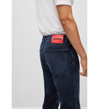 HUGO Jeans med smal passform och resr navy