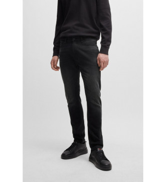 HUGO Jeans extra slim fit in denim stretch nero intenso