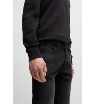 HUGO Jeans extra slim fit in denim stretch nero intenso