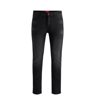 HUGO Jean extra slim en denim stretch noir profond