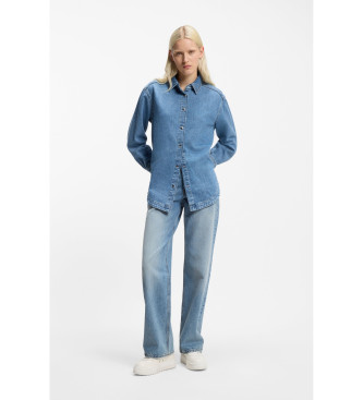 HUGO Bl� jeans med brede ben