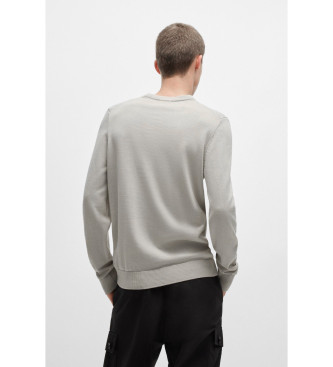 HUGO Grey knitted jumper