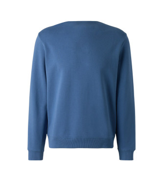 HUGO Pull polaire bleu  coupe rgulire