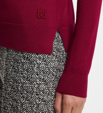 HUGO Maglione Sedennina rosso