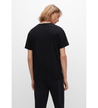 HUGO T-shirt pigiama rilassata nera