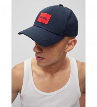 HUGO Čepica z oznako Navy Label Cap