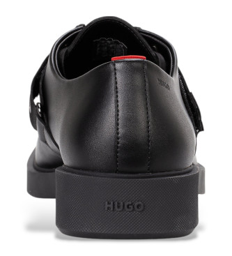 HUGO Mocassins Iker em pele preto