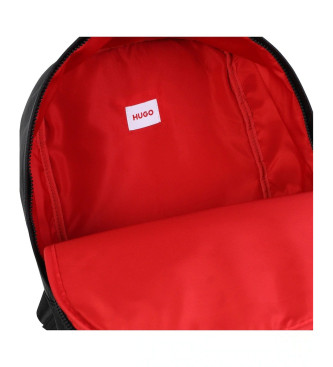 HUGO Textured backpack black