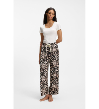 HUGO Spodnie od piżamy z nadrukiem zwierzęcym