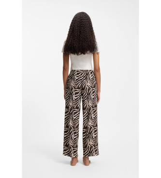 HUGO Spodnie od piżamy z nadrukiem zwierzęcym