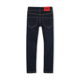 HUGO Czarne jeansy skinny