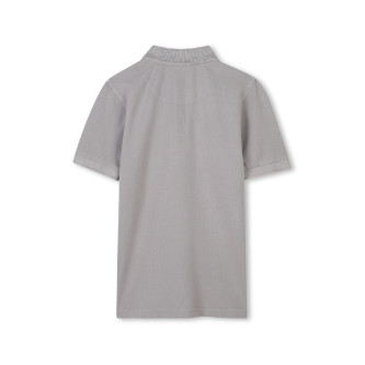 HUGO Grey pique polo shirt