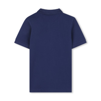HUGO Polo in piqu blu