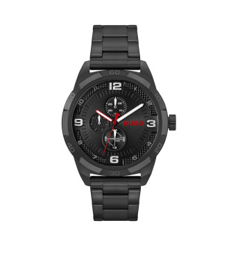 HUGO Grip analogue watch black