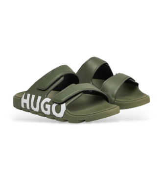 HUGO Evander groene sandalen