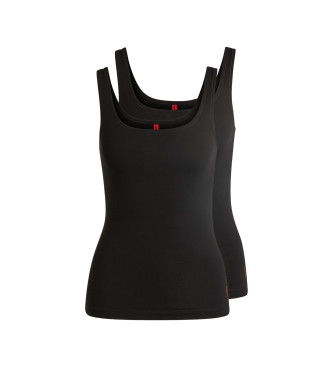 HUGO Set 2 T-shirts Tweeling zwart