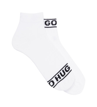 HUGO Set 2 paar sokken Logo wit