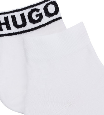 HUGO Set 2 paar sokken Logo wit