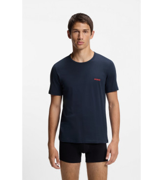 HUGO Set of 3 Cotton Undershirts blue, white, navy, navy