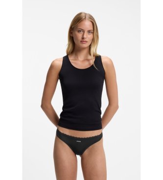 HUGO Set 3 Tangas Micro schwarz