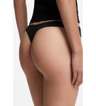 HUGO Set 3 Tangas Micro schwarz