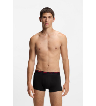 HUGO Komplet 5 osnovnih boksaric črne barve