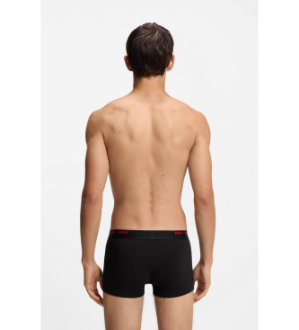 HUGO Komplet 5 osnovnih boksaric črne barve