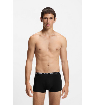 HUGO Komplet 5 osnovnih boksaric črne barve