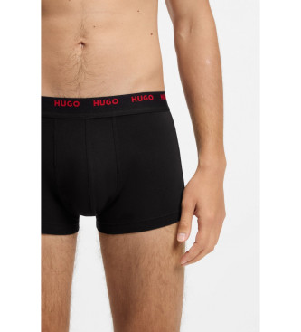 HUGO Komplet 5 osnovnih boksaric črne barve