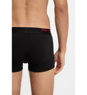 HUGO Komplet 5 osnovnih boksaric črne barve