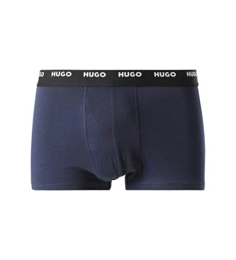 HUGO Lot de 5 slips lastiques en coton avec logos sur la ceinture