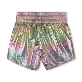 HUGO Silberne schillernde Shorts