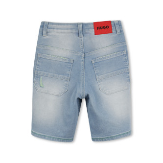 HUGO Blaue Denim-Shorts