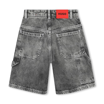 HUGO Black denim shorts