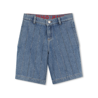 HUGO Blaue Denim-Shorts