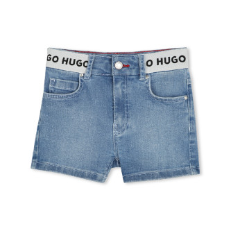 HUGO Blaue Denim-Shorts
