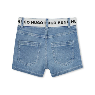 HUGO Blaue Denim-Shorts