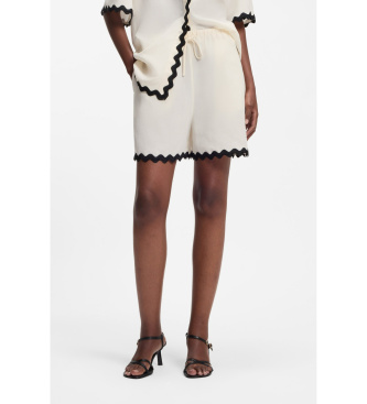 HUGO Haslala beige shorts