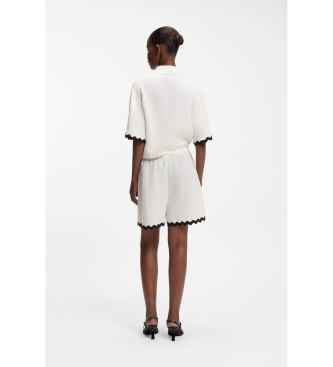 HUGO Haslala beige shorts