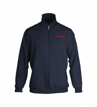 HUGO Navy sweatshirt med lynls