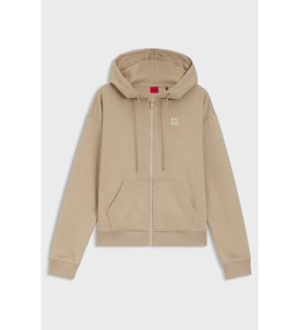 HUGO Bluza Dalfine beżowy